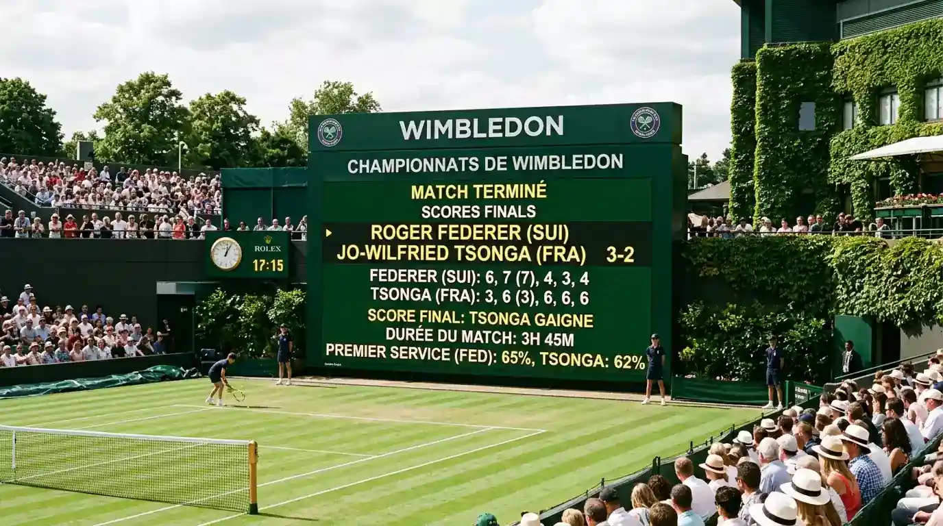 Analyse des probabilités et cotes du marché score exact au tennis à Wimbledon
